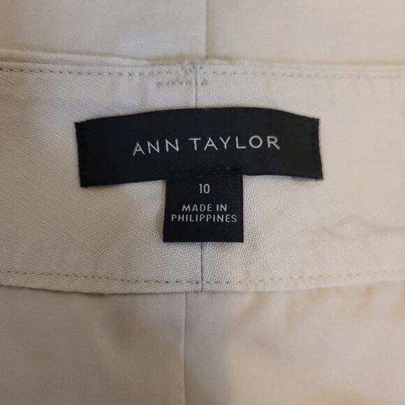 Ann Taylor Utility Mini Skirt Tan - 10 - Picture 6 of 7